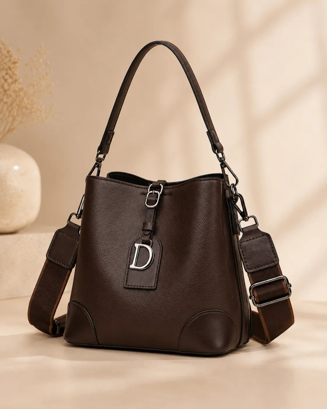 Elena | Convertible Bucket Shoulder Bag