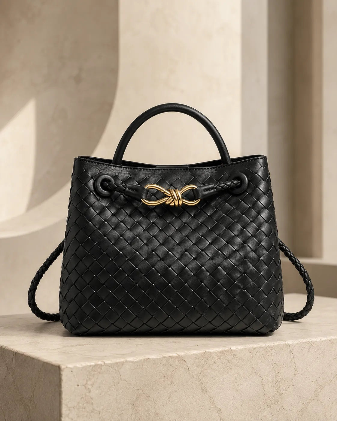 Valeria | Woven Top-Handle Bag