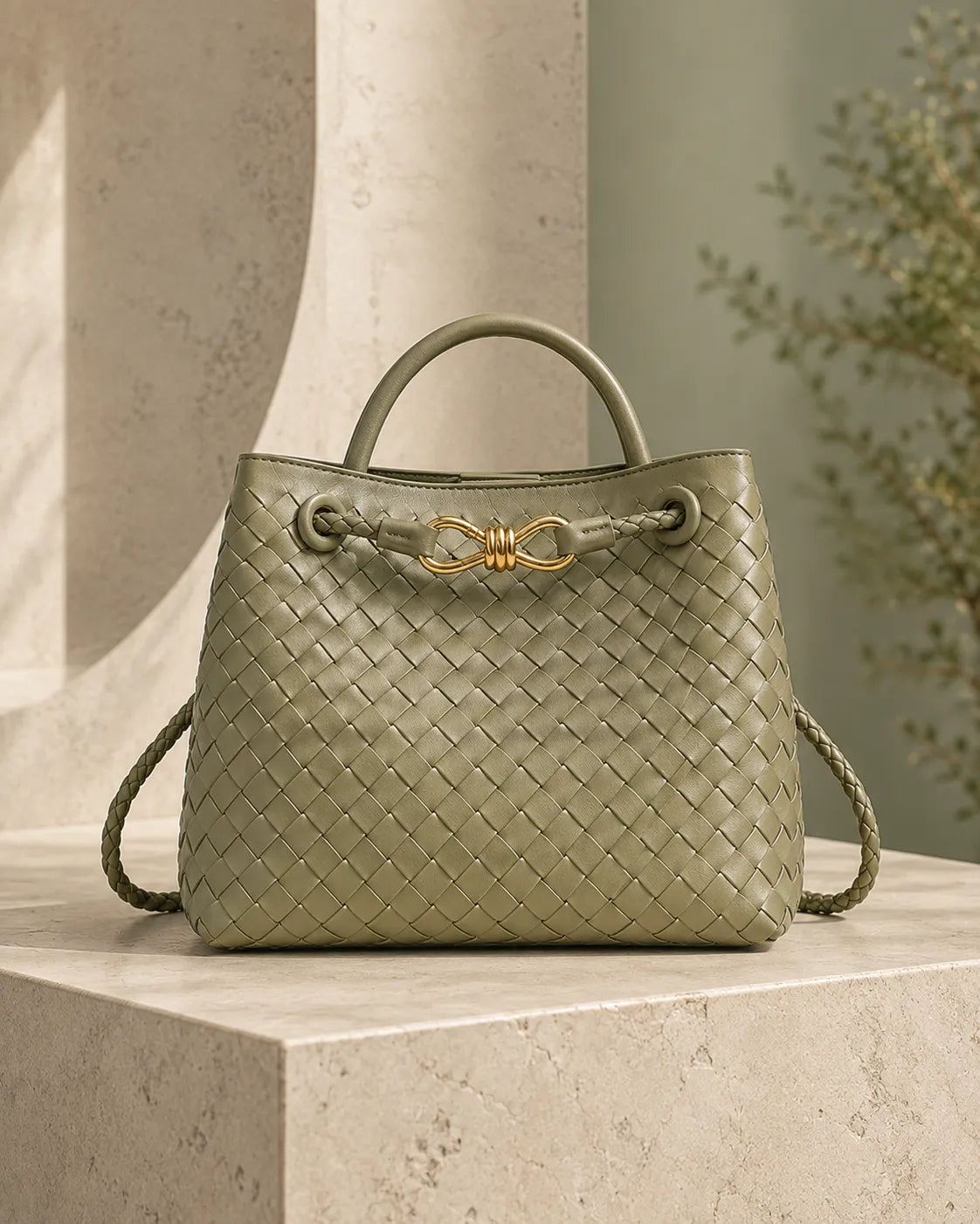 Valeria | Woven Top-Handle Bag