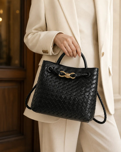 Valeria | Woven Top-Handle Bag