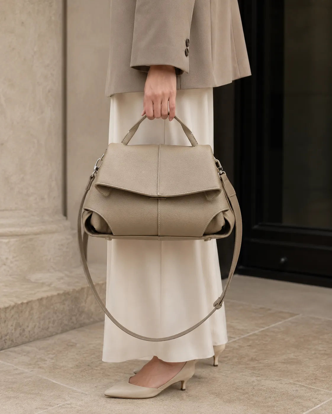 Vivienne | Soft-Structured Everyday Top Handle Satchel