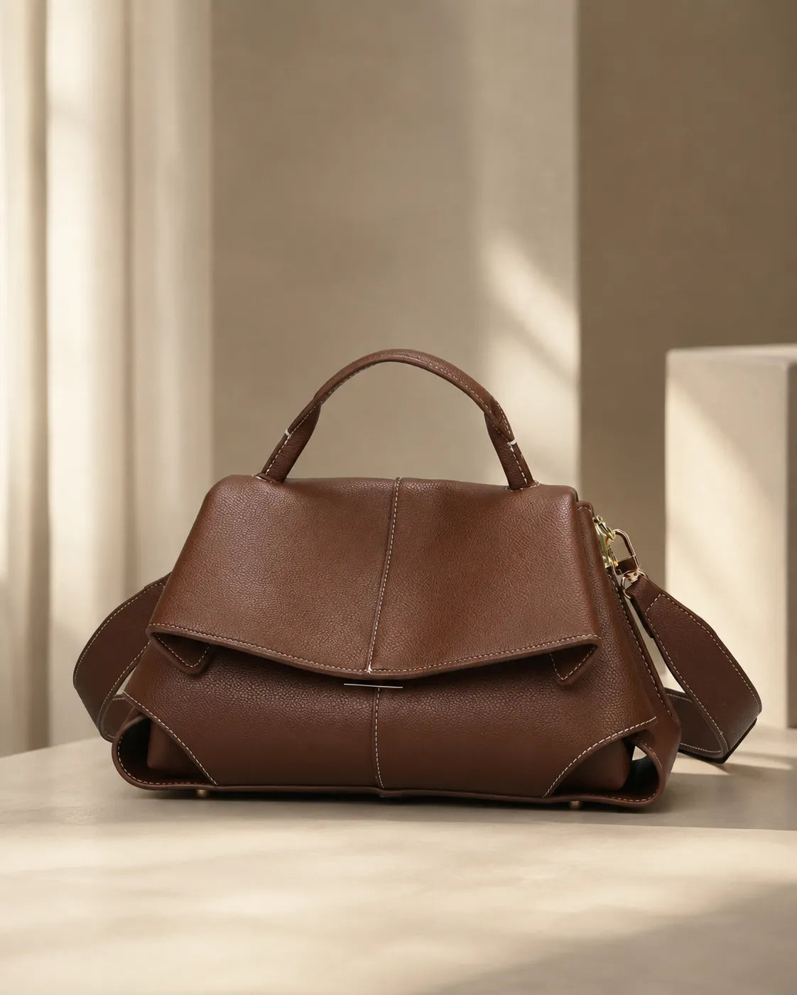 Vivienne | Soft-Structured Everyday Top Handle Satchel