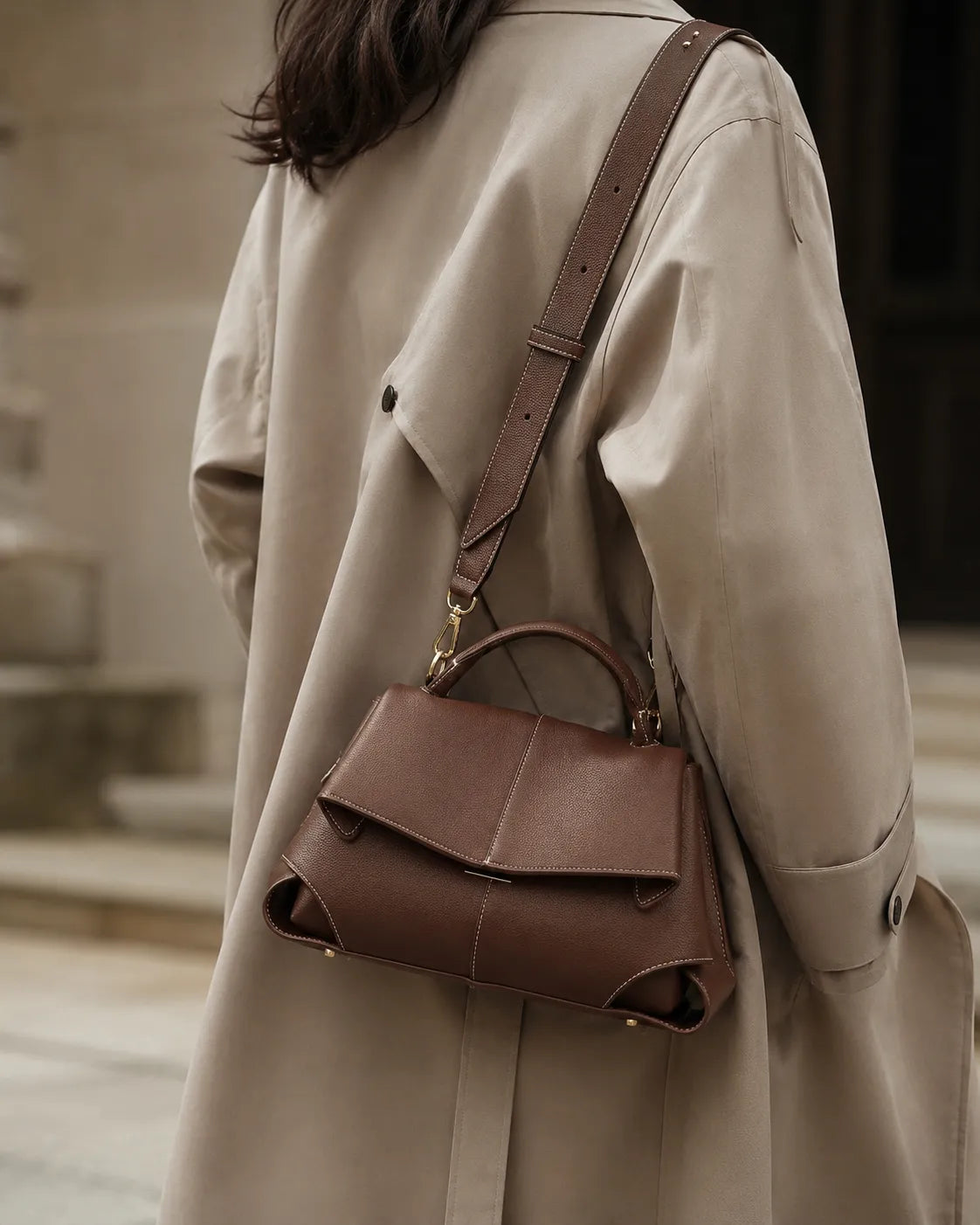 Vivienne | Soft-Structured Everyday Top Handle Satchel