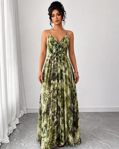 Evelina | Floral Bow Maxi Dress