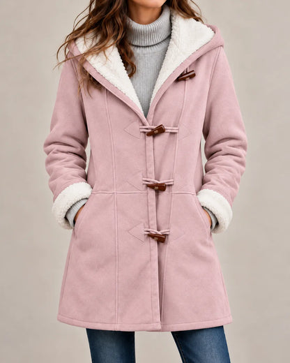 Eleanor | Sherpa-Lined Hooded Toggle Coat
