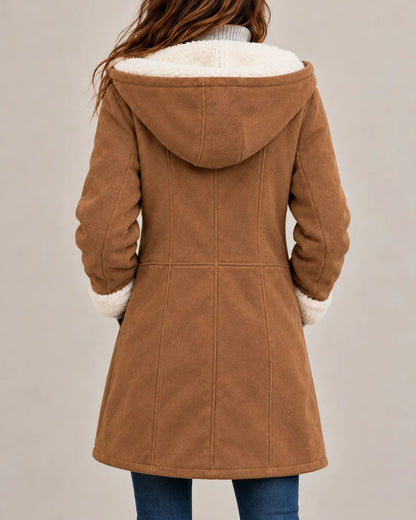 Eleanor | Sherpa-Lined Hooded Toggle Coat
