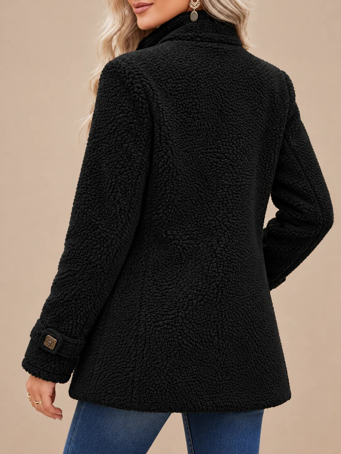 Evelyn | Cozy Teddy Fleece Zip-Up Jacket