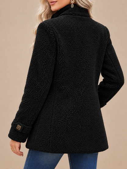 Evelyn | Cozy Teddy Fleece Zip-Up Jacket