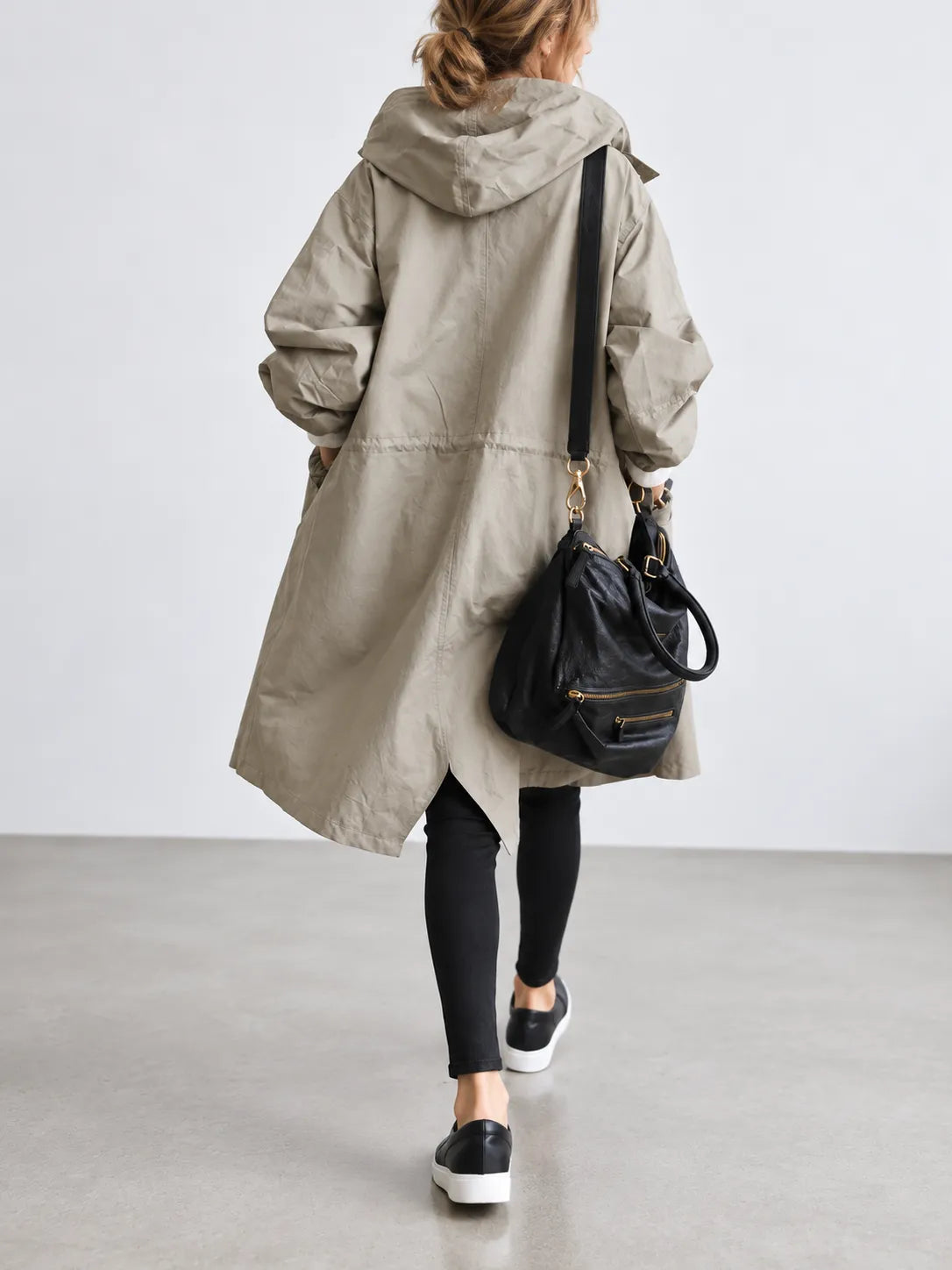 Maisie | Oversized Hooded Button-Front Coat