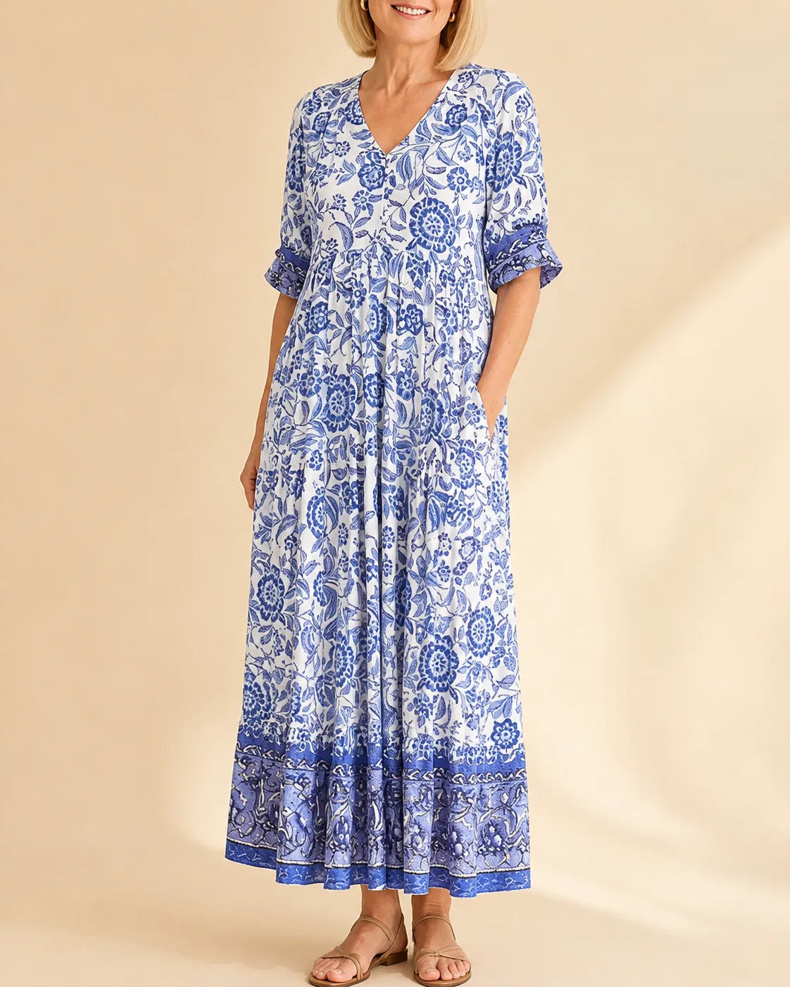 Keisha | Graceful V-Neck Floral