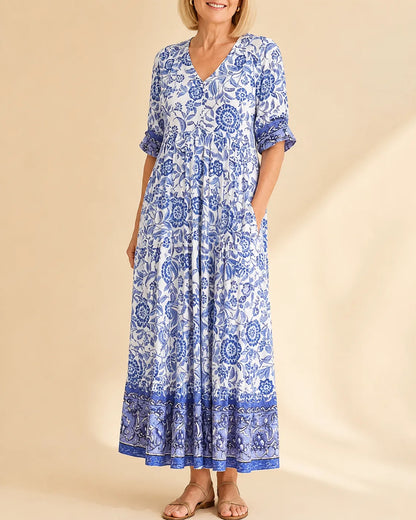 Keisha | Graceful V-Neck Floral