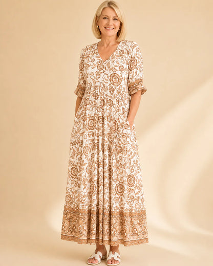 Keisha | Graceful V-Neck Floral