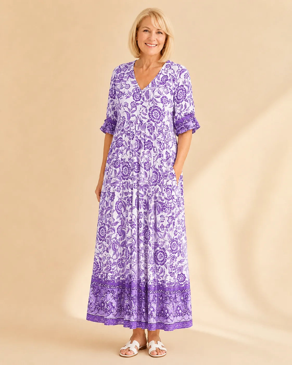 Keisha | Graceful V-Neck Floral