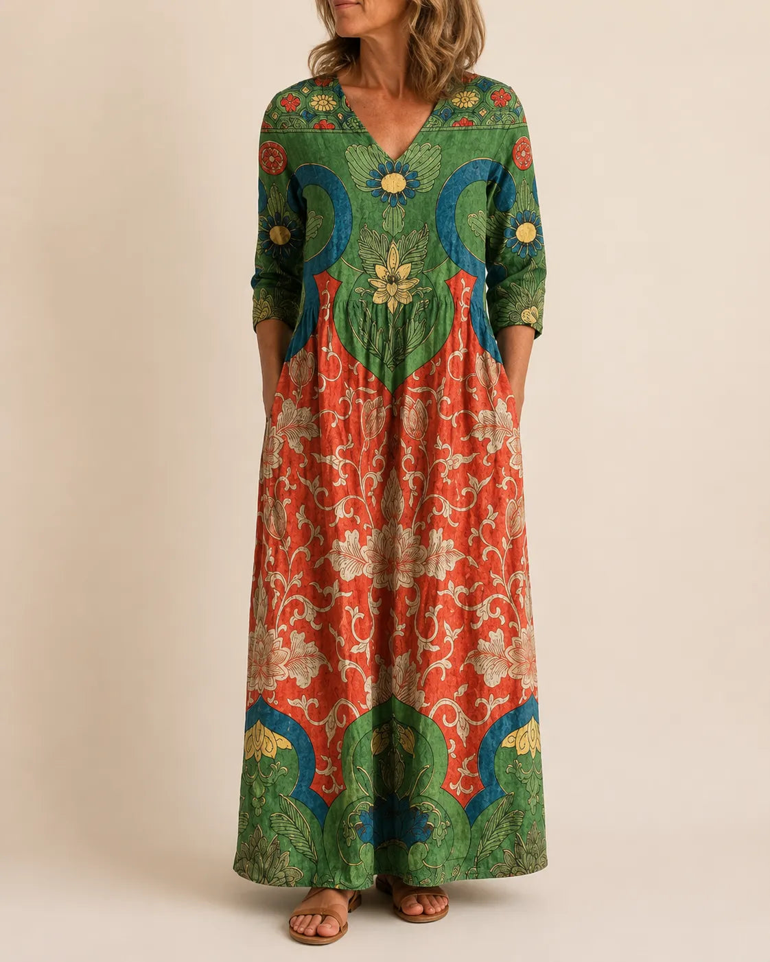 Judith | Vintage Floral Maxi Dress