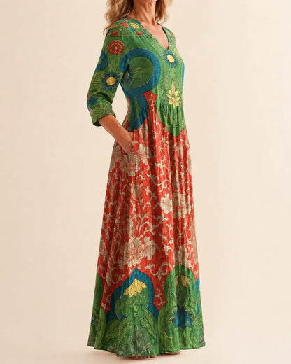 Judith | Vintage Floral Maxi Dress