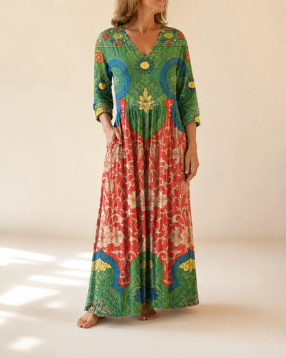 Judith | Vintage Floral Maxi Dress