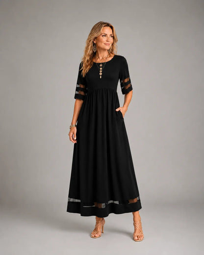 Aubrey™ – Flattering Tummy-Smoothing Midi Dress