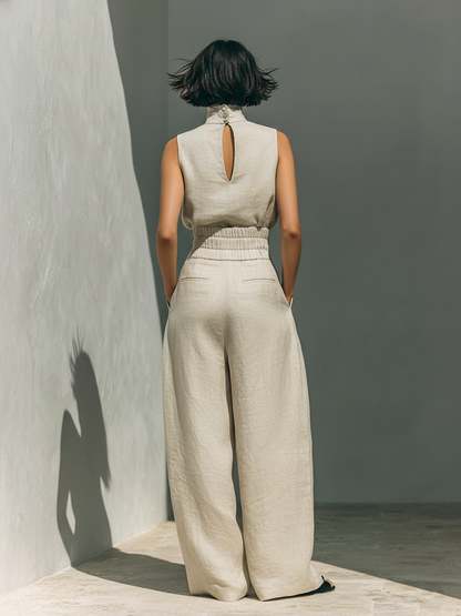 Maria | Elegant Wide Leg Pants and Top Set