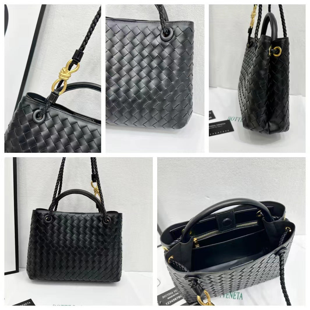 <font dir="auto" style="vertical-align: inherit;"><font dir="auto" style="vertical-align: inherit;">Cross-Border Bv Woven Tote Bag, Large-Capacity Commuter Bag, High-End B Brand Handbag, Figure-Eight Shoulder Crossbody Bag for Women</font></font>