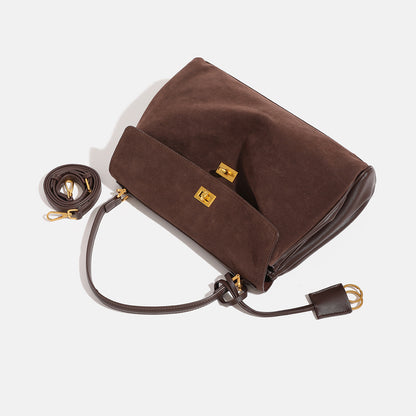 <font dir="auto" style="vertical-align: inherit;"><font dir="auto" style="vertical-align: inherit;">Texted Frosted Kelly Bag Women's 2024 Autumn and Winter New Commuter Large Capacity Portable Tote Bag All-match Crossbody Bag</font></font>