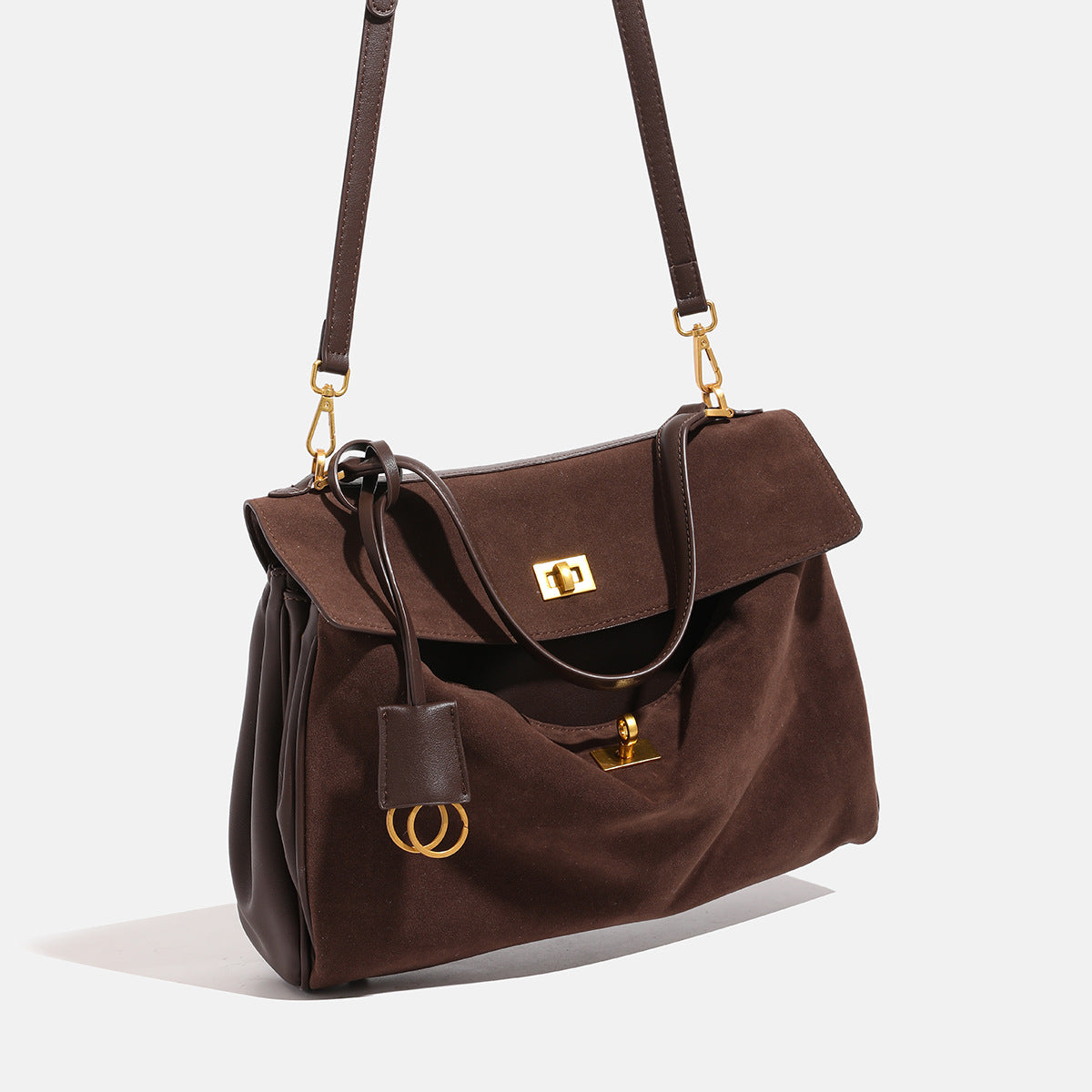 <font dir="auto" style="vertical-align: inherit;"><font dir="auto" style="vertical-align: inherit;">Texted Frosted Kelly Bag Women's 2024 Autumn and Winter New Commuter Large Capacity Portable Tote Bag All-match Crossbody Bag</font></font>