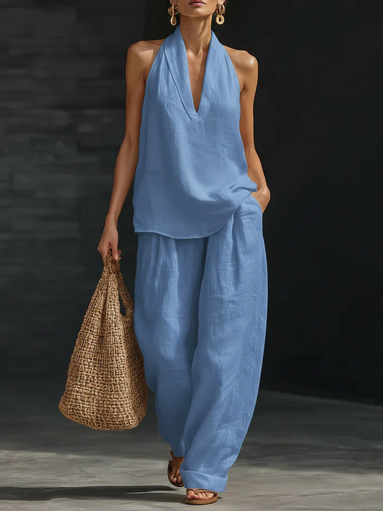 Zoe | Sleeveless Top and Wide Pants