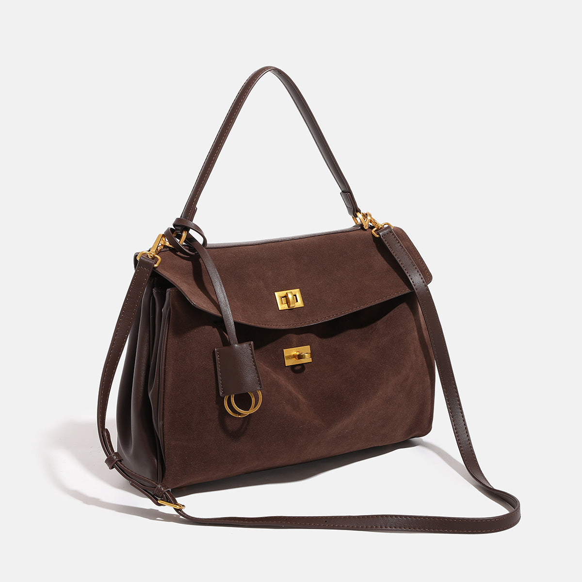 <font dir="auto" style="vertical-align: inherit;"><font dir="auto" style="vertical-align: inherit;">Texted Frosted Kelly Bag Women's 2024 Autumn and Winter New Commuter Large Capacity Portable Tote Bag All-match Crossbody Bag</font></font>