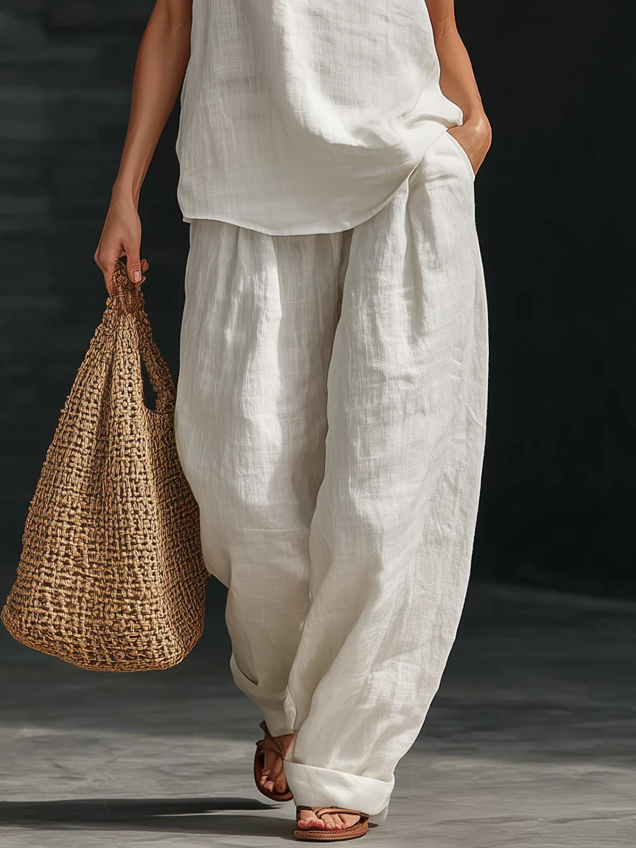 Zoe | Sleeveless Top and Wide Pants