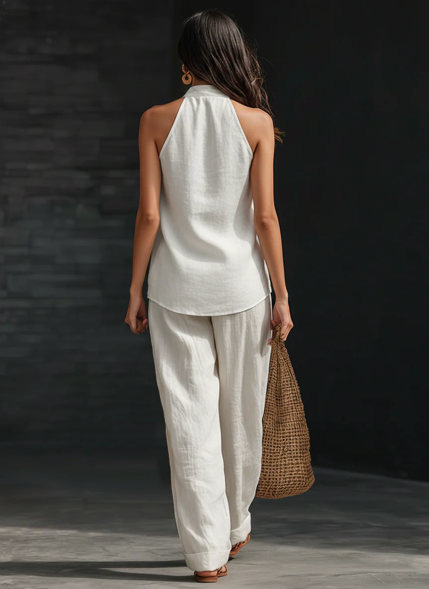 Zoe | Sleeveless Top and Wide Pants