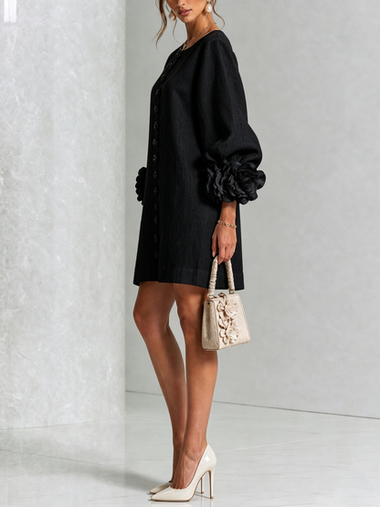 Florence | Floral Button-Down Mini Dress