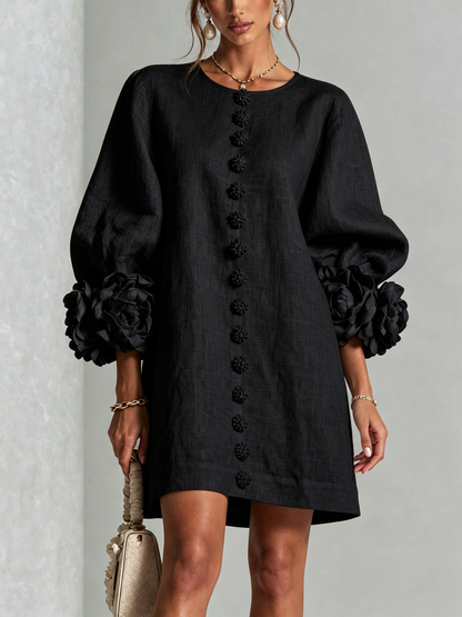 Florence | Floral Button-Down Mini Dress