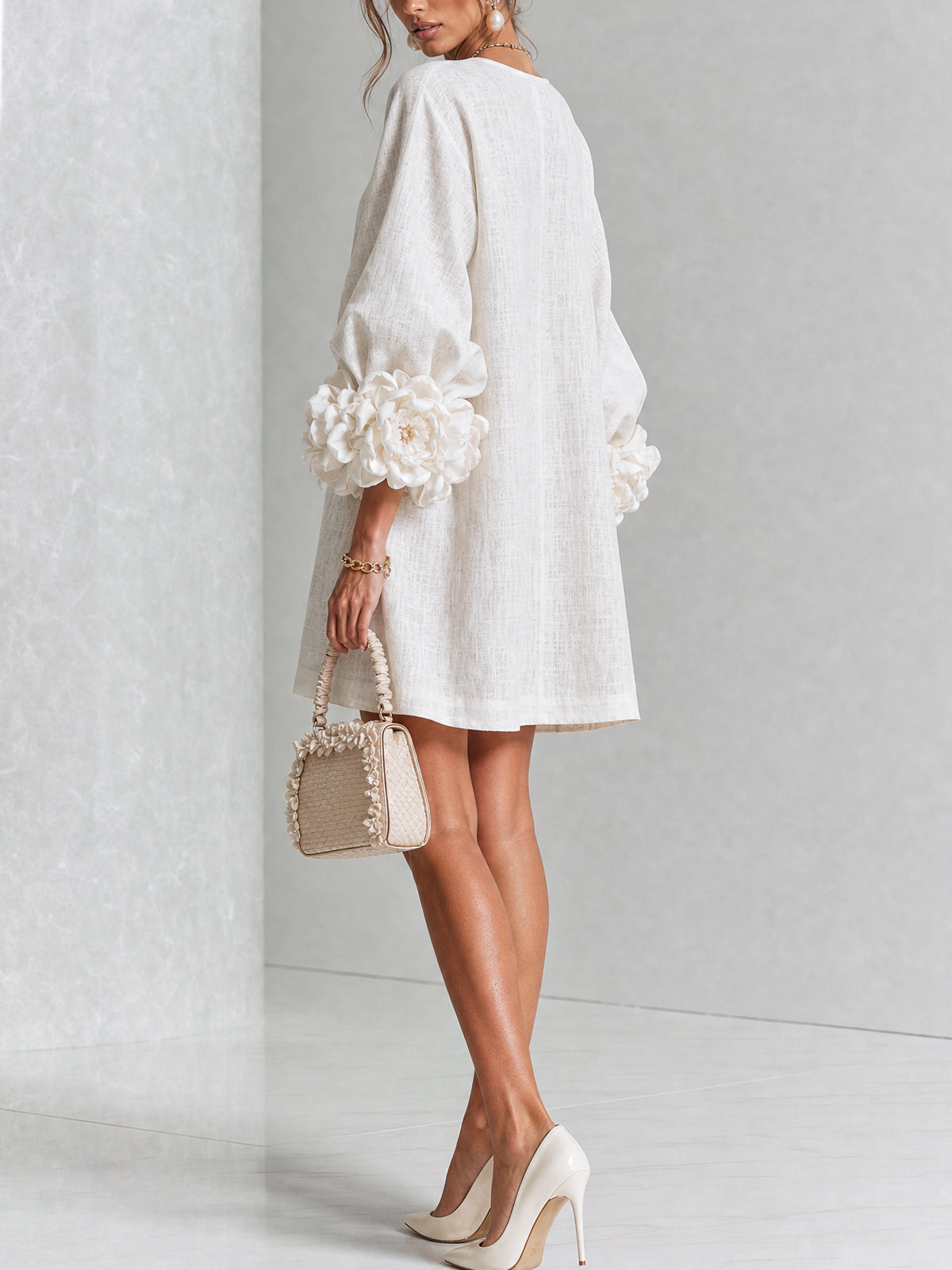 Florence | Floral Button-Down Mini Dress