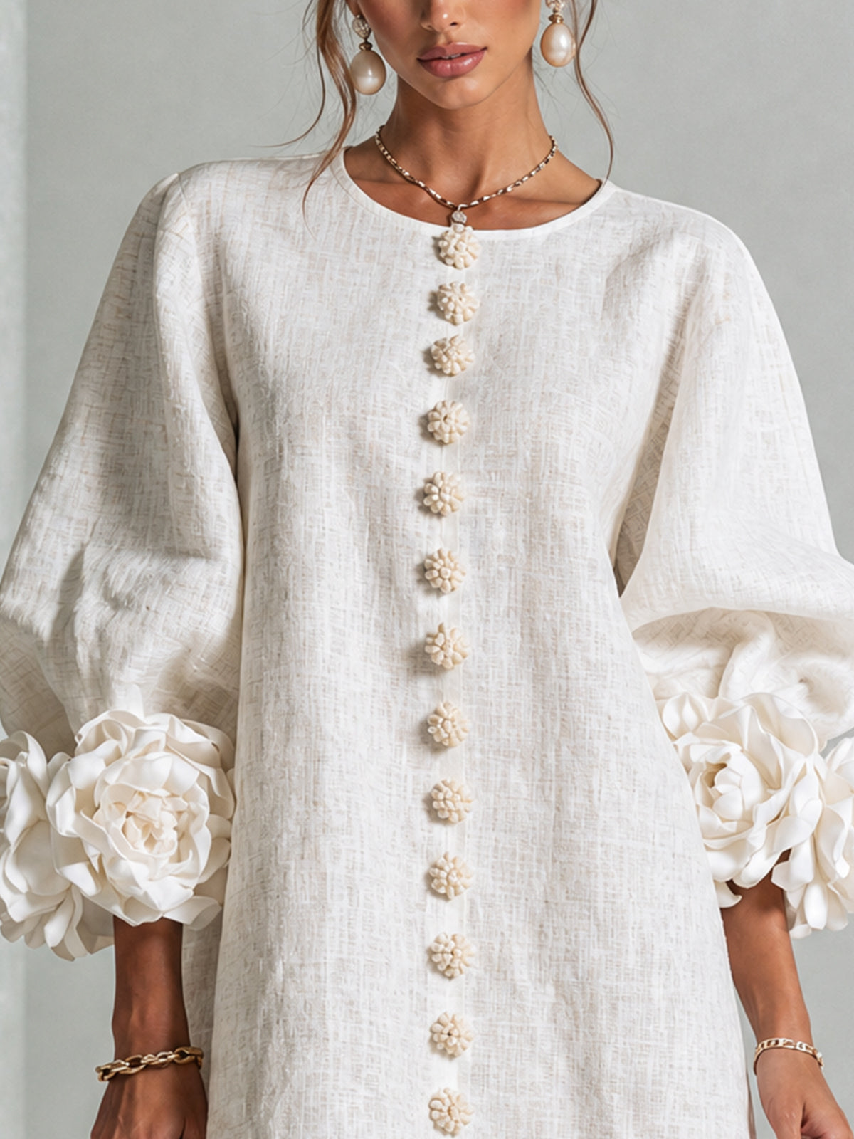 Florence | Floral Button-Down Mini Dress