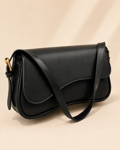 Elara | Curved Flap Shoulder Bag