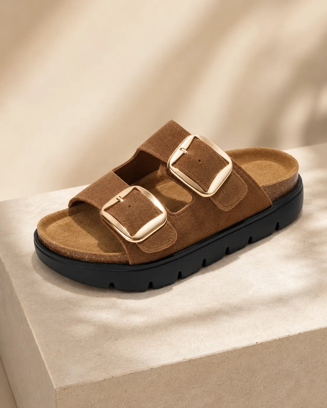 Marina | Double-Buckle Comfort Slides