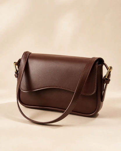 Elara | Curved Flap Shoulder Bag