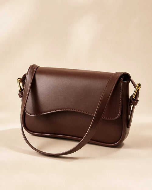 Elara | Curved Flap Shoulder Bag