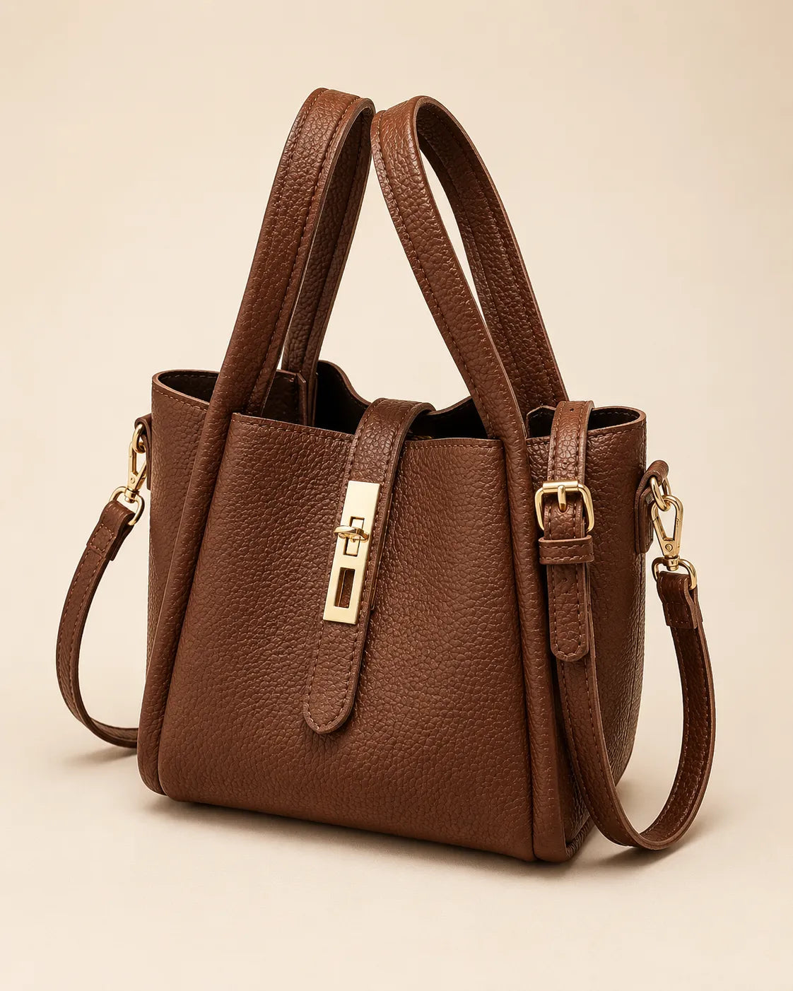Isla | Pebbled Mini Tote Handbag