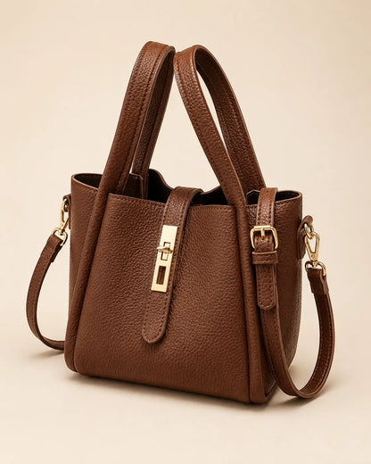 Isla | Pebbled Mini Tote Handbag