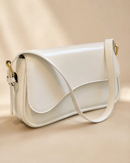 Elara | Curved Flap Shoulder Bag