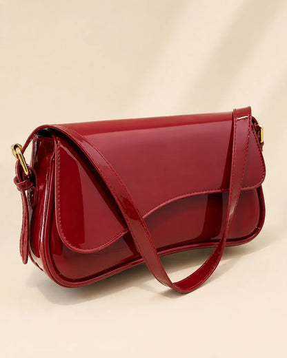 Elara | Curved Flap Shoulder Bag